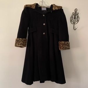 Rothschild Vintage Hooded Wool Winter Dress Coat